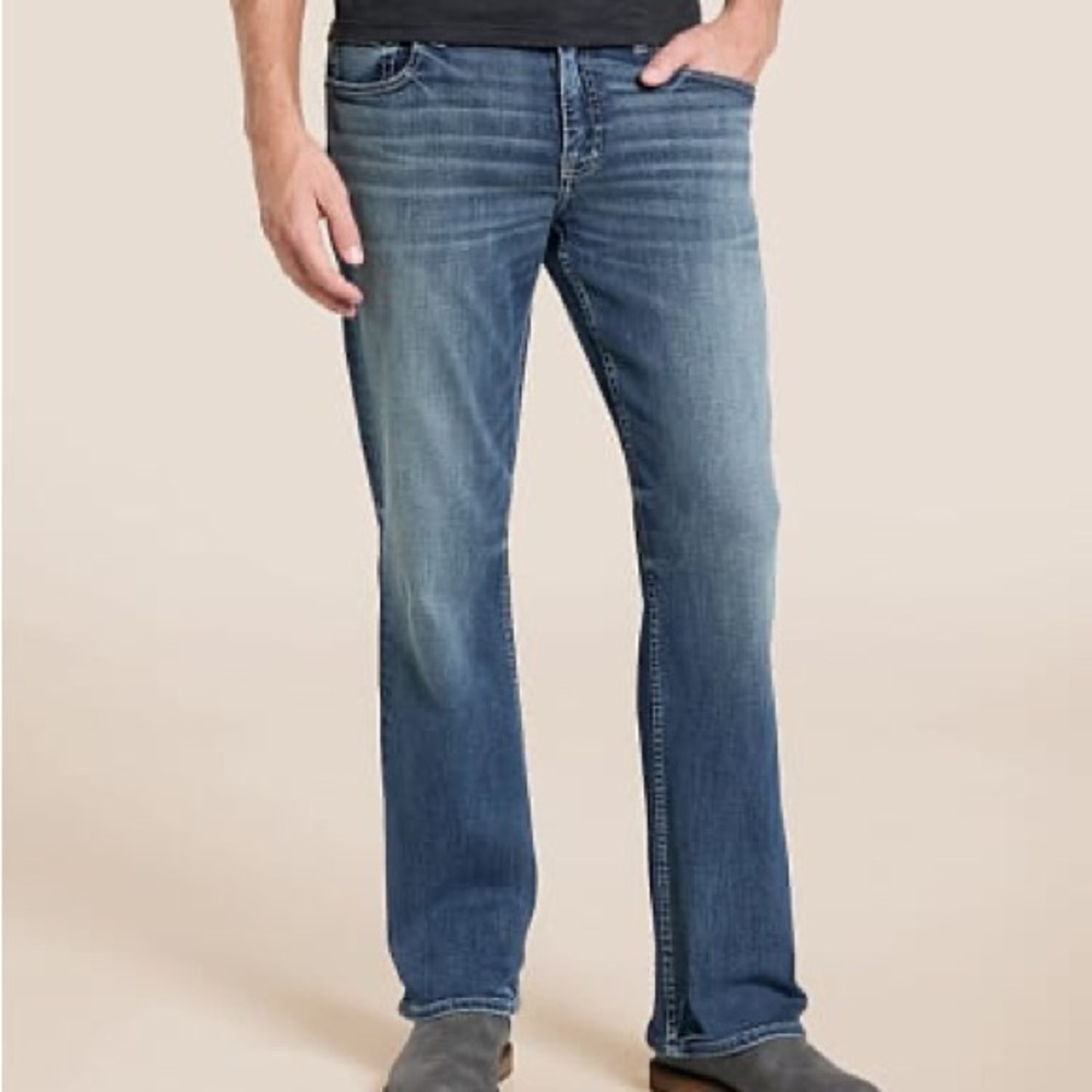 Men's Bootcut Jeans in Classic Blue